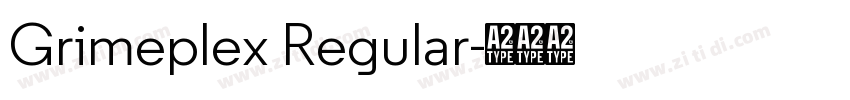 Grimeplex Regular字体转换